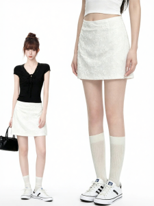 AUDISTY | Chân Váy A-Line Thêu Nổi Cao Waist
