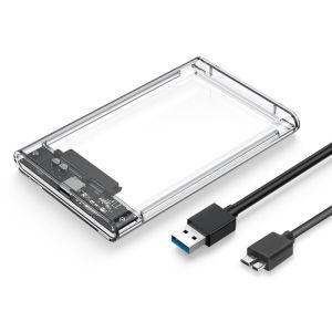 USB 3.0 trong suốt HDD bao vây 2.5 " Loại C Micro cáp bên ngoài Ổ đĩa cứng trường hợp đĩa 2.5 inch SATA Hộp HDD SSD máy tính