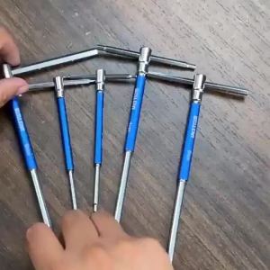 DGEV T/L Bộ Tua Vít Torx Loại T Allen Hex Wrench Chrome Spanner Dụng Cụ Cầm Tay Mở Rộng T-Socket Cờ Lê 2.5/3/4/5/6/8/10mm