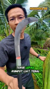 Super sharp tungsten steel banana sickle bar available now. Can be used for cutting banana leaves and mowing grass. Made of SK5 steel multi-functional.