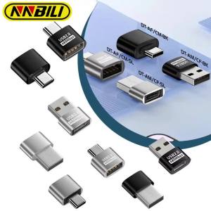 NNBILI New OTG Adapter Type C Male To USB 2.0 Female Connector Converter High Quality Type C To USB OTG Disk Flash Converter 
