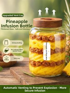 KuaKe | Sealable Thick Glass Food Grade Jar Wine Bottle