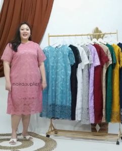 DRESS BRUKAT BIGSIZE JUMBO