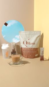 Q Russ Coffee   ( 1 ห่อ)  คิวรัสส์ คอฟฟี่  กาเเฟคุมหิว อิ่มนาน อร่อย เข้มข้น กลมกล่อม
