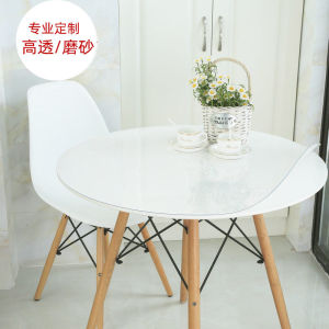 Khăn Trải Bàn Tròn Tùy Chỉnh Nhựa Pvc Chống Thấm Nước Xuyên Thấu Thảm Trải Bàn Bằng Kính Bảng Pha Lê Chịu Nhiệt Phong Cách Châu Âu Sử Dụng Tại Nhà Khách Sạn