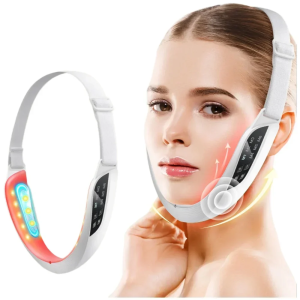 Hailicare | 6 Modes 8 Gears Electric Face Slimming Device Double Chin Remover V Shape Lift Belt Face Vibrate Slimming Massager USB Recharger