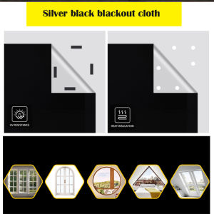 Silver black shading cloth 1 meter * 1.45 meters [39.37 inches * 57.09 inches] easy to install avoid direct sunlight.