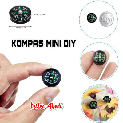 Kompas Mini DIY / Kompas Kancing Serbaguna