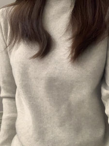 chaqi | Semi-High Neck Long Sleeve Knitwear Insulated Warm Base Shirt