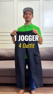 Island Club Men Jogger Pant Multi Pocket Casual Streetwear Stretchable Seluar Panjang Lelaki Seluar Sukan 2024-2