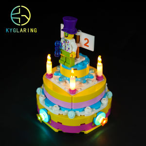 KEYUN | Lego Suitable Birthday Greeting Card Gift LED Light Decorations