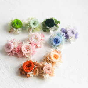 Minimalist Easy to Match Original Design Preserved Fresh Flower Handmade Wedding Show Photo Kids Holiday Hair Accessories Rose Barrettes
