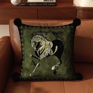 DOUJIAO | Luxury French Vintage Style Orange Cushion Cover