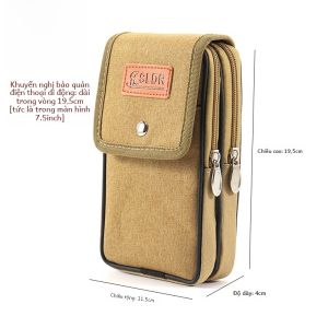 Túi Đựng Điện Thoại Di Động Bằng Vải Oxford Dành Cho Nam Có Thắt Lưng Kiểu Ngang Và Dọc Xây Dựng Chống Thấm Nước Chống Mài Mòn Túi Vòng Eo