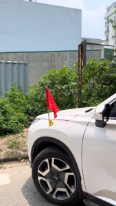 Cờ Việt Nam gắn Capo trang trí xe ô tô cờ gắn ngoài xe ô tô đế mạ vàng hít chân không