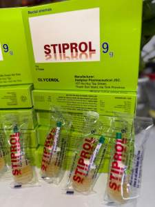 Hộp 6 ống bơm trực tràng glycerol stiprol 9g hỗ trợ táo bón