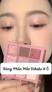 Bảng phấn mắt mịn lì nhũ sáng nhiều tone màu 9 ô Dikalu Blooming Your Own Beauty Eyeshadow 7g