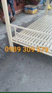 GIƯỜNG TẦNG SẮT HỘP VUÔNG 4X8 CAO CẤP - GIƯỜNG NGỦ LOẠI 1 BỀN HCM