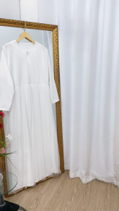 Yesaya Inner Dress Tutu Wanita Premium Full Jersey Premium – Dalaman Gamis Brokat Kebaya Elegan 26379 Dalaman