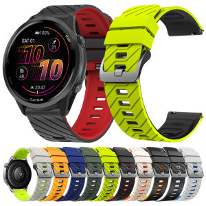 22mm Silicone Strap For Garmin Forerunner 570 47mm 265 255 Venu 4 3 2 Vivoactive 4 HUAWEI Watch GT6 46mm Replacement Sports Band