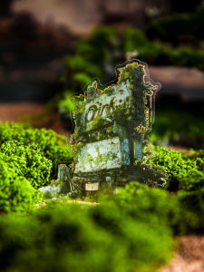 Apocalyptic Scavenger Creative Scrapbooking Stickers Gold Foil Background Decoration DIY Material Sticker Scene Making