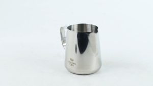 One Two Cups Milk Jug Latte Art Gelas Susu Kopi Espresso Frother Foam 350 ml - J068 - Silver