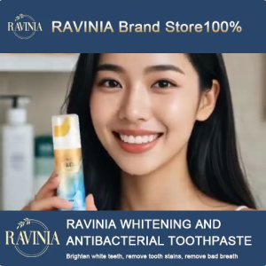 【RAVINIA】Whitening Toothpaste Brightening-Antibacterial toothpaste100g Removing Yellow Stains Refreshing Breath Toothpaste