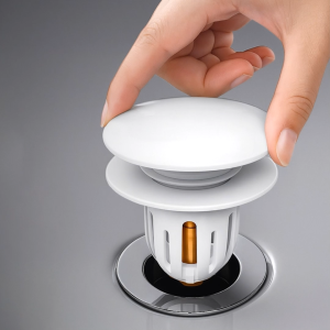 Saringan Wastafel Tekan Afur Keramik Push Type Sink Drain