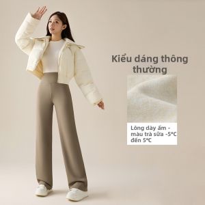YANSE | Quần Dài Phong Cách Casual Đùi Cao Kiểm Soát Bụng dày Nhanh Khô