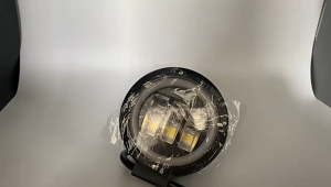 Đèn LED dạng thanh vuông & tròn với Vòng Halo DRL-đèn sương mù off-road không thấm nước cho ô tô xe tải xe máy (chùm trắng 6000K IP68 ngàm phổ quát)