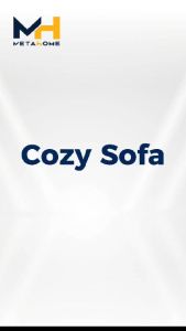 Sofa METAHOME Cozy 3 Seater Vintage High Tech Fabric Watrer Resistance Odorless Home Furniture