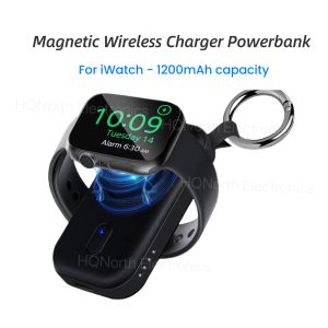 Từ mini sạc dự phòng 1300mAh cho Apple xem sạc không dây xách tay nhanh chóng sạc điện thoại Iphone iWatch sê-ri Powerbank