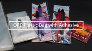 PROPRINTZ 100pcs OPP Transparent Plastic Bag with Adhesive