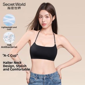 Secret World | Halter Invisible Thin Summer Bra