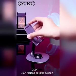 ขาตั้งมือถือหมุนได้แบบตั้งโต๊ะ OUKU รุ่น OK24 ที่ตั้งโทรศัพท์ เเท่นวางมือถือ ขาตั้งโทรศัพท์ ขาตั้งมือถือ ปรับระดับได้ พกพาง่าย แข็งแรงทนทาน