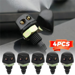 4PCS Universal Car Front Windshield Wiper Nozzle Jet Sprayer Kits Windscreen Sprinkler Water Spray Washer Outlet Accessories