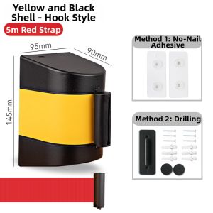 DIQIANG | Magnetic Retractable Barrier Tape Wall-mounted