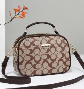 Casual Printed Soft Leather Crossbody Bag Womens Multi-Functional Mobile Phone Coin Wallet Single Shoulder Small Handbag