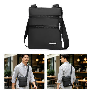 MENSPE Mini Shoulder Bag Mens Crossbody Bag Waterproof Film Bag Sports Bag Casual Bag Street Bag Phone Bag Messenger Bag Fashion Travel Bag Business Bag
