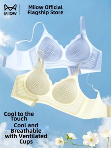 MiiOW | Cooling Breathable Hive Cup Gather Thin Soft Support Seamless Sub-Bust Reduction Bra
