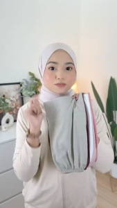 ALAYNA Cotton Snowcap Inner Scarf | Hijab Breathable Eyelet Elastic Underscarf