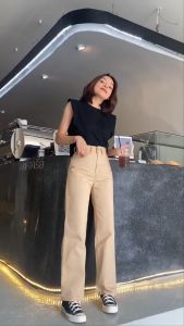 Jeans Wanita - Celana Kulot LIPAT Jeans Highwaist Panjang Wanita - Jeans Wanita Premium