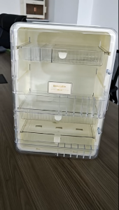 Cosmetics Storage Box Makeup Organizer Cosmetic Shelf Lipstick Rack Dust-proof Makeup Drawer Box