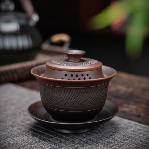 Bộ Trà Thiết Kế Ba Trong Một Chống Nhiệt Cao Cấp
