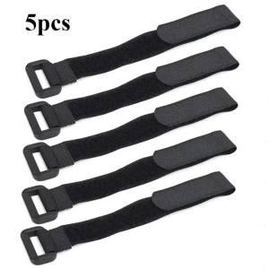 5/10Pcs 30cm Reusable Hook Loop Cinch Straps Nylon Cable Ties Organizer Adjustable Fastener Securing Cable Cord Management