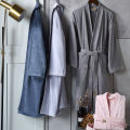 Pure Cotton Hotel Bathrobe Quick Dry Towel Material Men's Summer Kimono Adult Nightgown Four Seasons Universal 2025 Model. 
