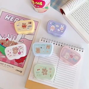 Hộp lens đựng kính sát tròng hình gấu thỏ Ulzzang SH829 xinh xắn dễ thương