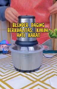 Blender Daging Elektrik Serbaguna Stainless Steel Food Processor Electric Chopper Multifungsi