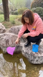 ​Foldable Silicone Water Bucket/Children Toy Bucket/Portable Paint Brush Washer/Watercolor Palette/Painting/Fishing Tool