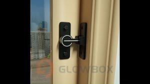 สินค้าคุณภาพสูง จำนวนจำกัด ลดราคาพิเศษ หัวเข็มขัดประตูเรืองแสง ตัวล็อคประตู 90/180 ล็อคประตูอัลลอยด์  ไม่ต้องเจาะรู หัวเข็มขัดประตูเรืองแสง ป้องกันการโจรกรรม ไม่สามารถเปิดจากภายนอกได้